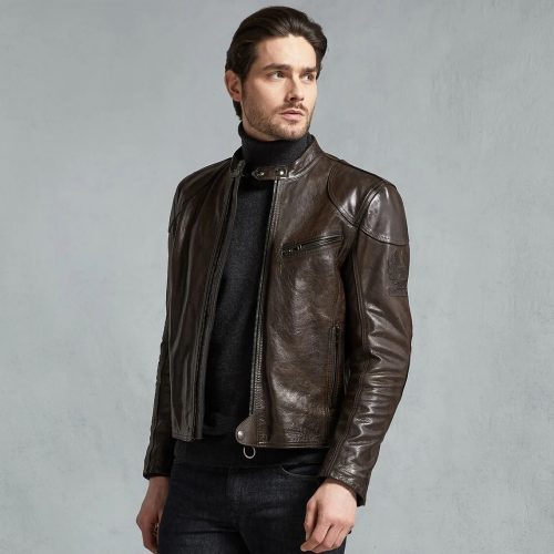 Belstaff leather clearance jacket men